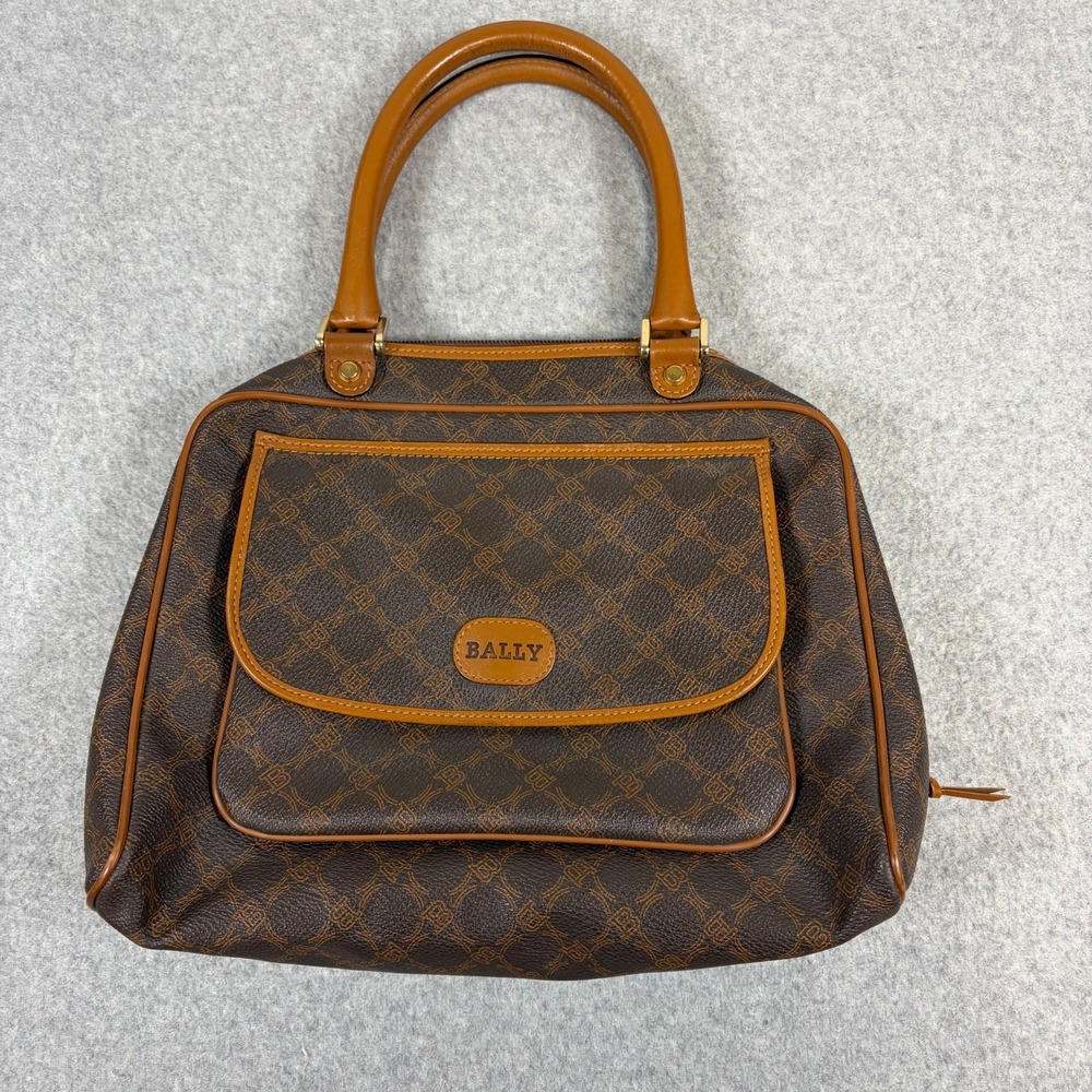 Vintage Bally Satchel Brown Italy Designer Luxury